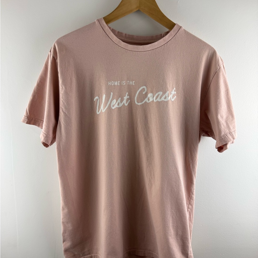 Peace Collective Home is the West Coast Tee Rose Pink L